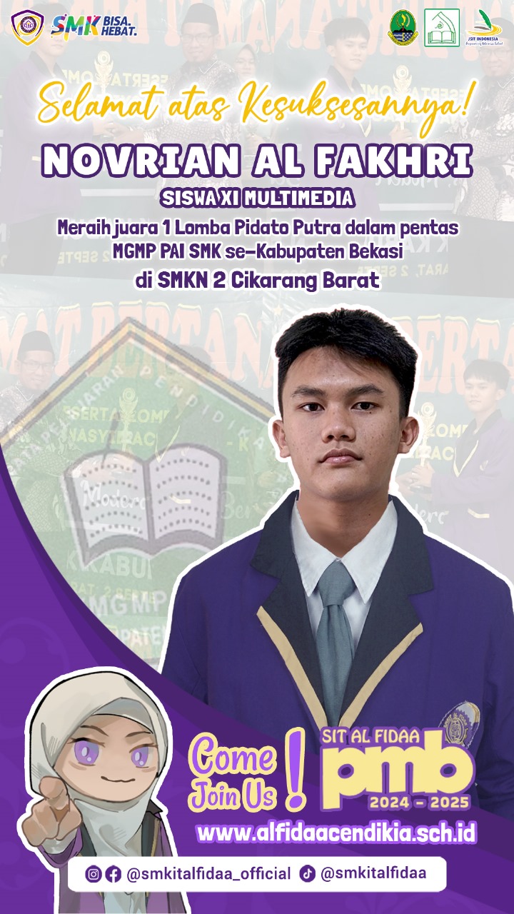 Prestasi Siswa SMKIT Al Fidaa dalam Lomba Pidato Lomba tingkat Kabupten Bekasi