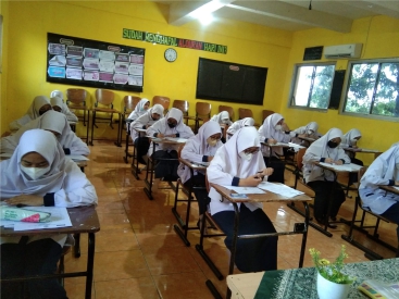Kegiatan Ujian Sekolah US Kelas 9 TP. 2021/2022 