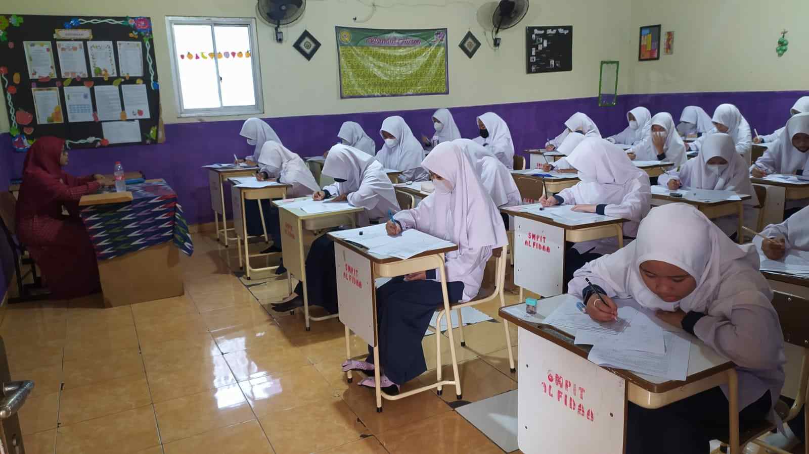 Kegiatan Penilaian Akhir Tahun PAT Siswa Kelas 7 dan 8 SMPIT Al Fidaa 2023