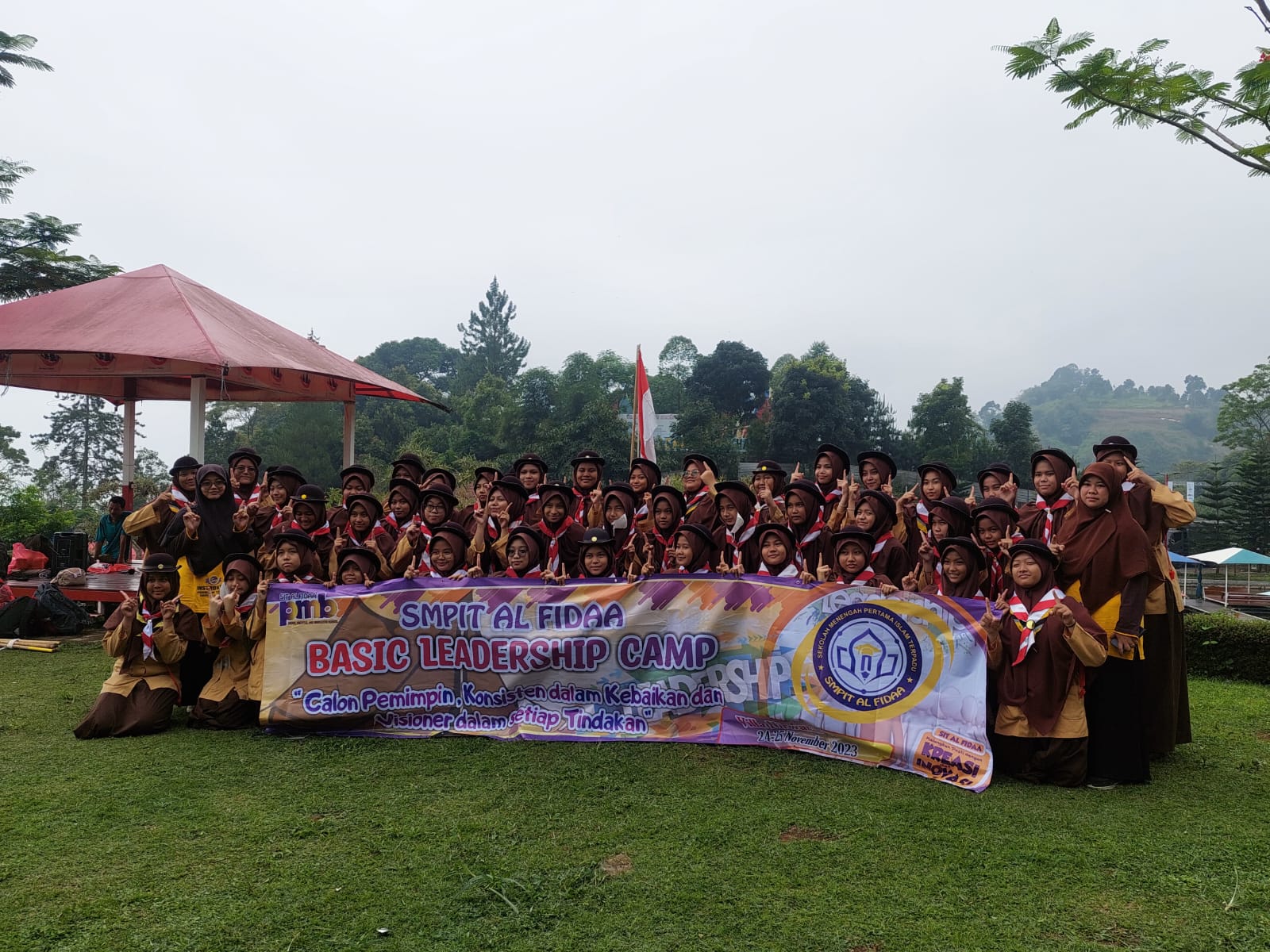 Sebanyak 102 Siswa mengikuti kegiatan Basic Leadership Camp kelas 9 SMPIT Al Fidaa 2023