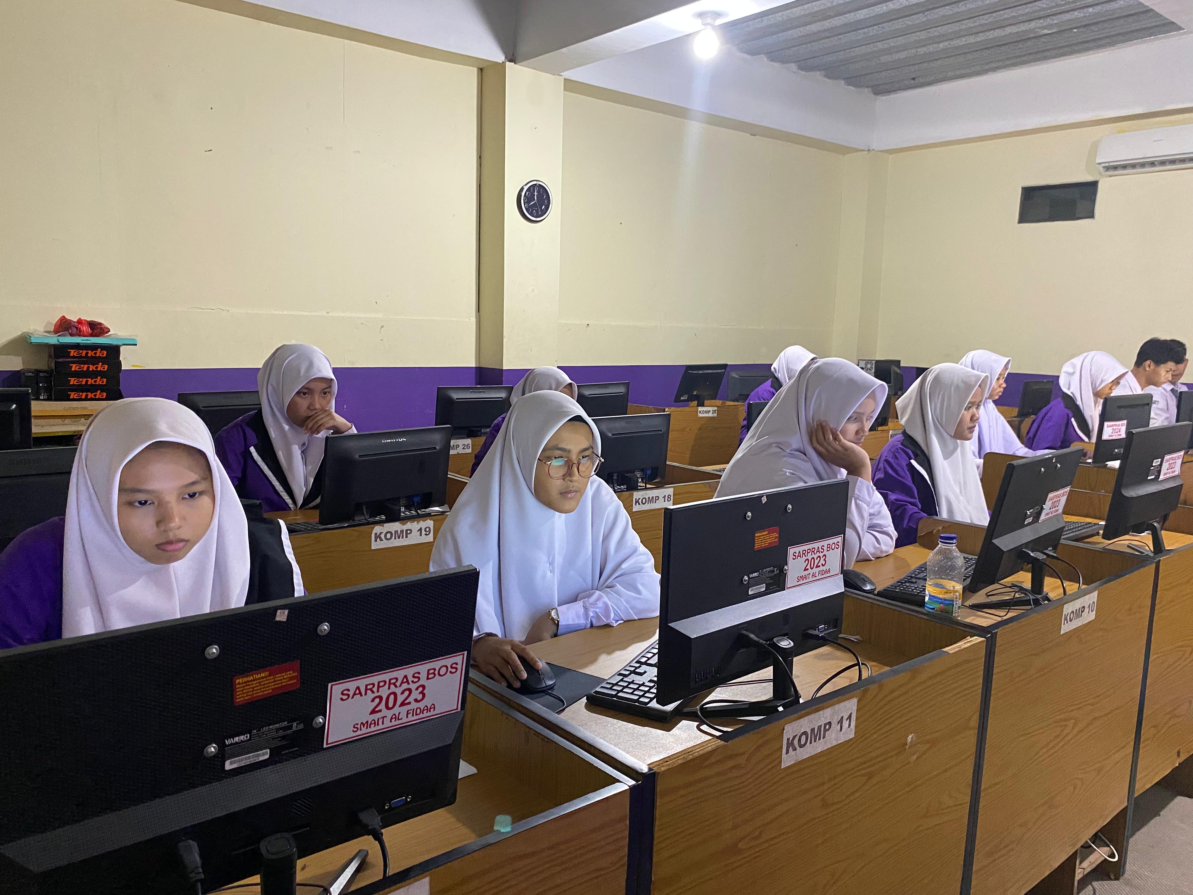 Kegiatan ANBK Kelas XI SMAIT Al Fidaa 2024