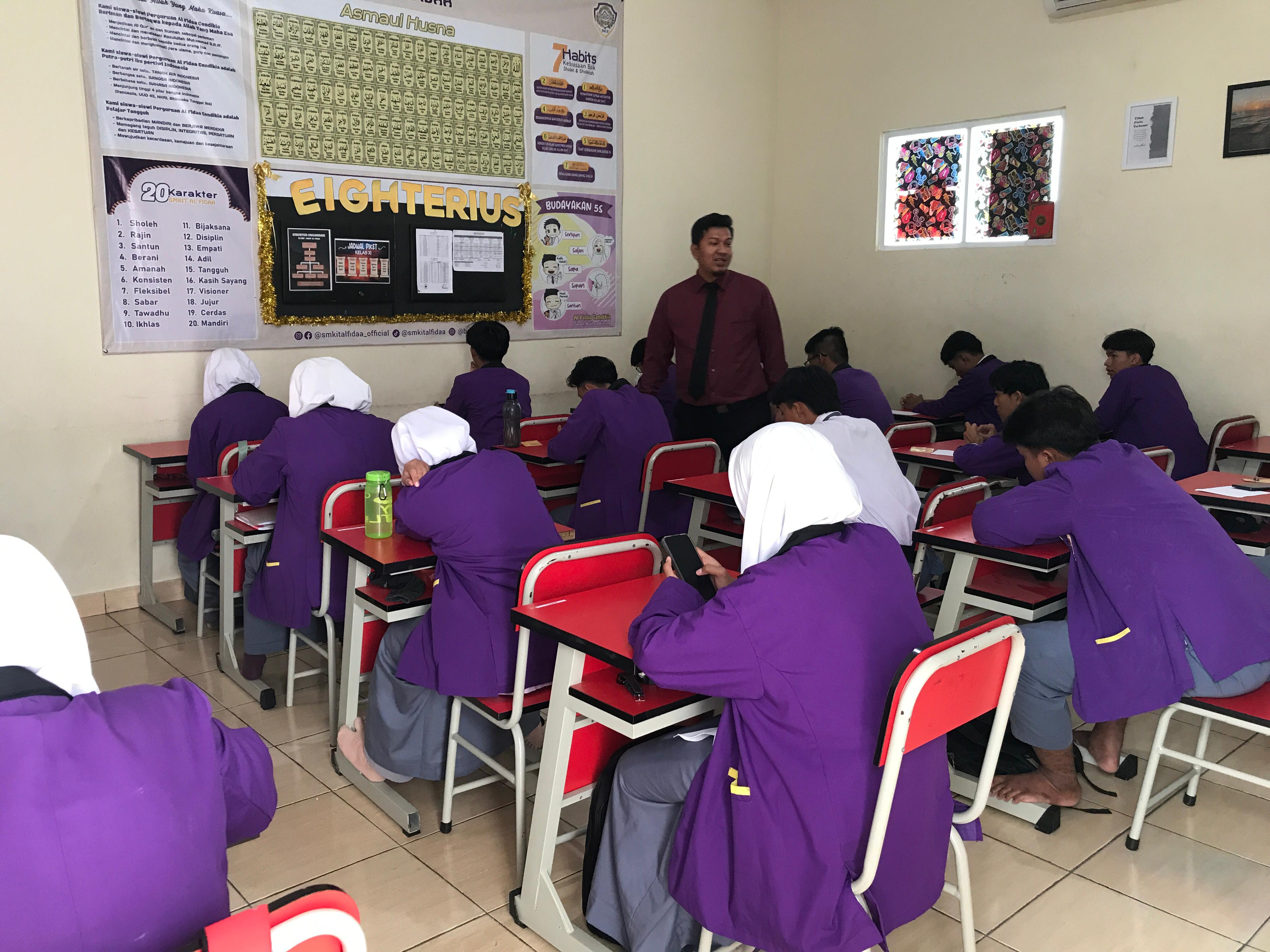 Kegiatan Penilaian Akhir Semester Ganjil PAS Ganjil TP. 2024/2025 SMKIT Al Fidaa