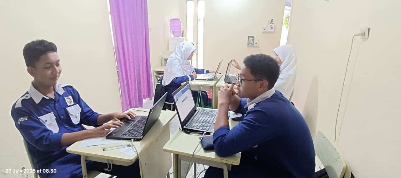 Kegiatan Asesmen Nasional Berbasis Komputer  / ANBK SMKIT Al Fidaa Kelas XI TP. 2025/2026